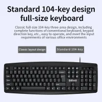 DM K10 Wired USB Keyboard