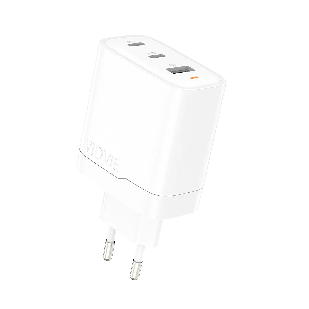 VIDVIE PLE266 66W Triple-Port PD Fast Charger (2 Type-C + USB)