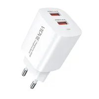 VIDVIE PLE250 12W Dual USB Charger with Cable
