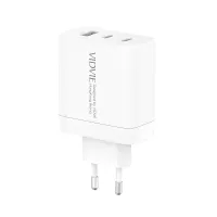 VIDVIE PLE262 65W GaN Charger (2 Type-C + USB) with 100W Cable