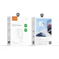 VIDVIE PLE262 65W GaN Charger (2 Type-C + USB) with 100W Cable