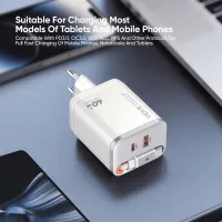 VIDVIE XL-PLE227 40W GaN Charger with Retractable Cable
