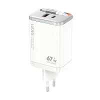 VIDVIE XL-PLE224 67W GaN Charger with Retractable Cable