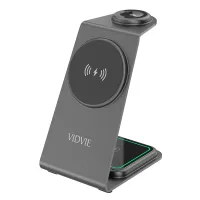 VIDVIE WLC1414 3-in-1 Magnetic Wireless Charging Station 15W