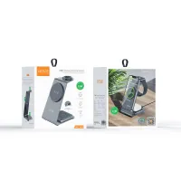 VIDVIE WLC1414 3-in-1 Magnetic Wireless Charging Station 15W