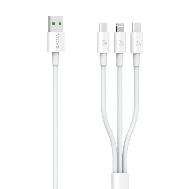 VIDVIE CB4023 3-in-1 Charging Cable 1.5m