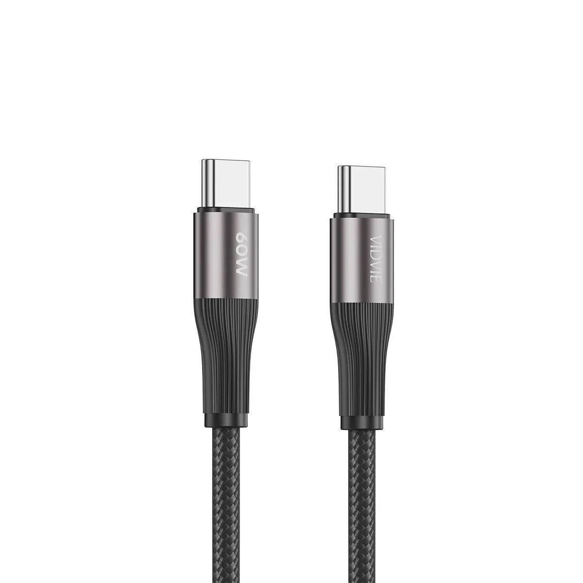 VIDVIE CB4038 Type-C to Type-C Braided Cable (60W)