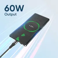 VIDVIE CB4038 Type-C to Type-C Braided Cable (60W)