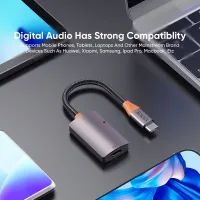 VIDVIE AL1121 2-in-1 Type-C Audio and Charging Adapter (60W)