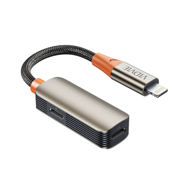 VIDVIE AL1123 2-in-1 Lightning Audio and Charging Adapter