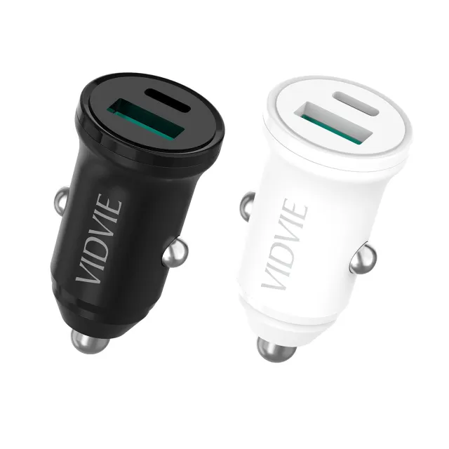 VIDVIE CC532 Mini Car Charger (USB + Type-C, 30W)