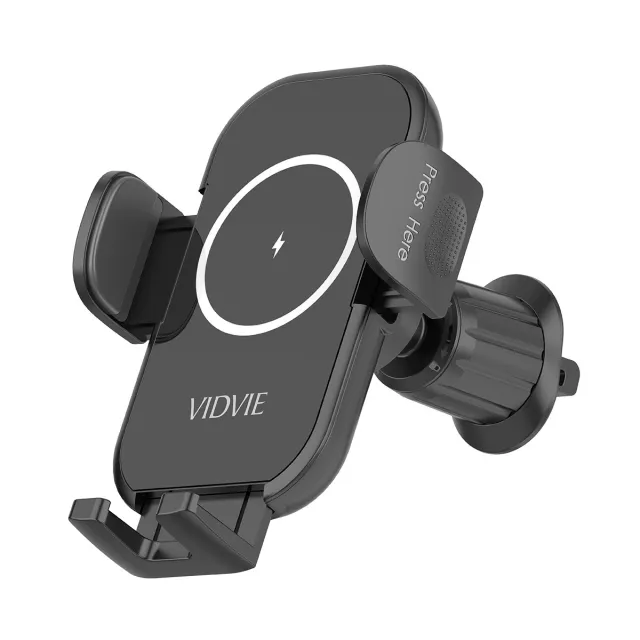 VIDVIE HC1530 Air Vent Car Phone Mount with 15W Wireless Charging