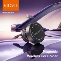 VIDVIE HC1544 Magnetic Wireless Charging Car Mount with Retractable Cable