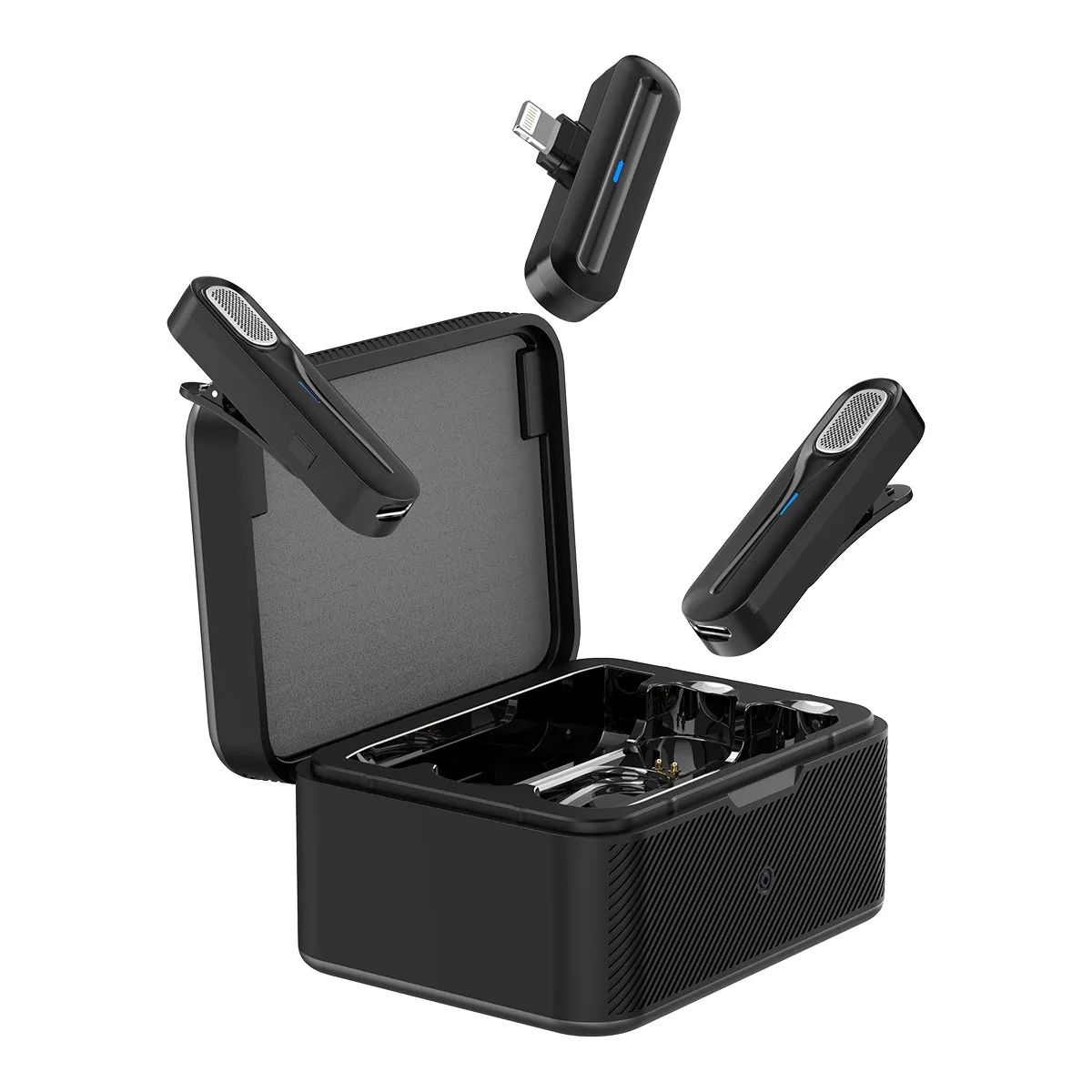VIDVIE MC01 Wireless Lavalier Microphone Set (2 Mics + Charging Case)