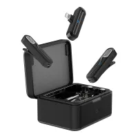 VIDVIE MC01 Wireless Lavalier Microphone Set (2 Mics + Charging Case)