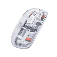 VIDVIE KB07 Transparent Wireless Mouse (2.4G + Bluetooth)