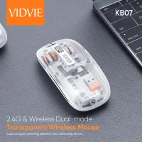 VIDVIE KB07 Transparent Wireless Mouse (2.4G + Bluetooth)