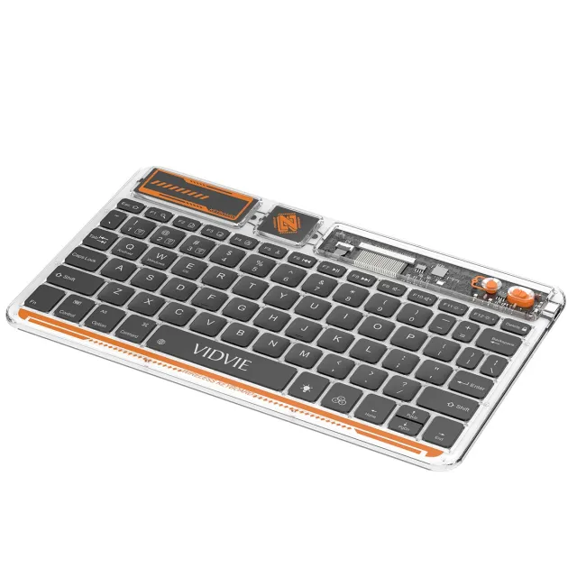 VIDVIE KB05 Transparent Wireless Backlit Keyboard (78 Keys)
