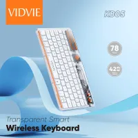 VIDVIE KB05 Transparent Wireless Backlit Keyboard (78 Keys)