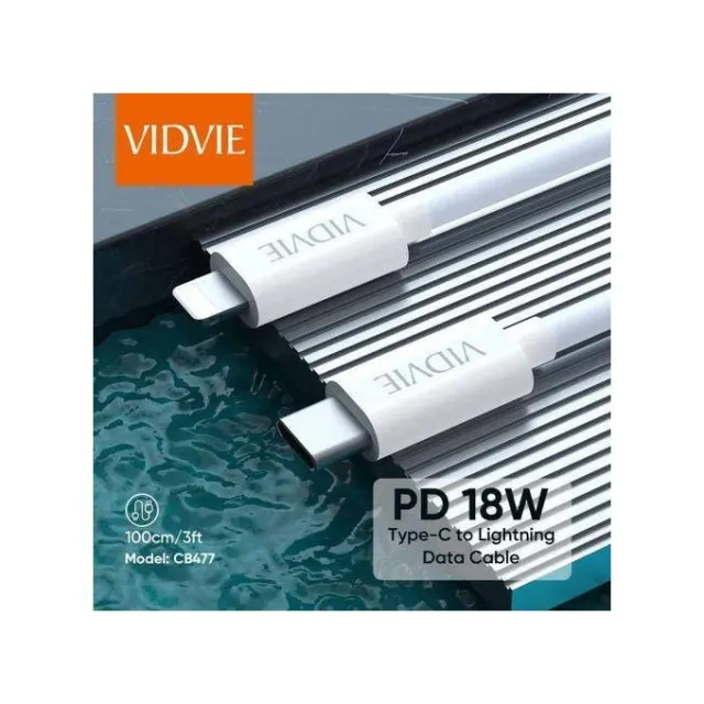 كابل VIDVIE CB477 من Type-C إلى Lightning بطول 1 متر (PD 20 واط)