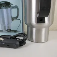 12V Car Heated Travel Mug – Stainless Steel – 16 oz