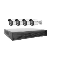 طقم مراقبة Vecho: جهاز تسجيل VEC-X20108 + 4 كاميرات VEC-ACB15F3-A-LED